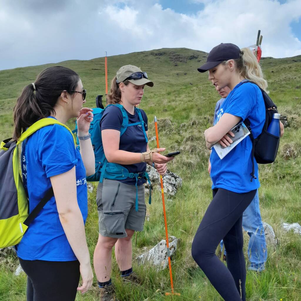 Peat probing volunteers - Citibank