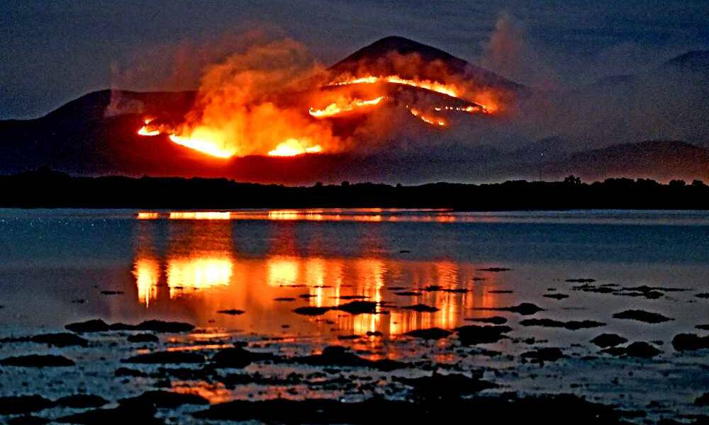 Slieve Donard Fire April 2021
